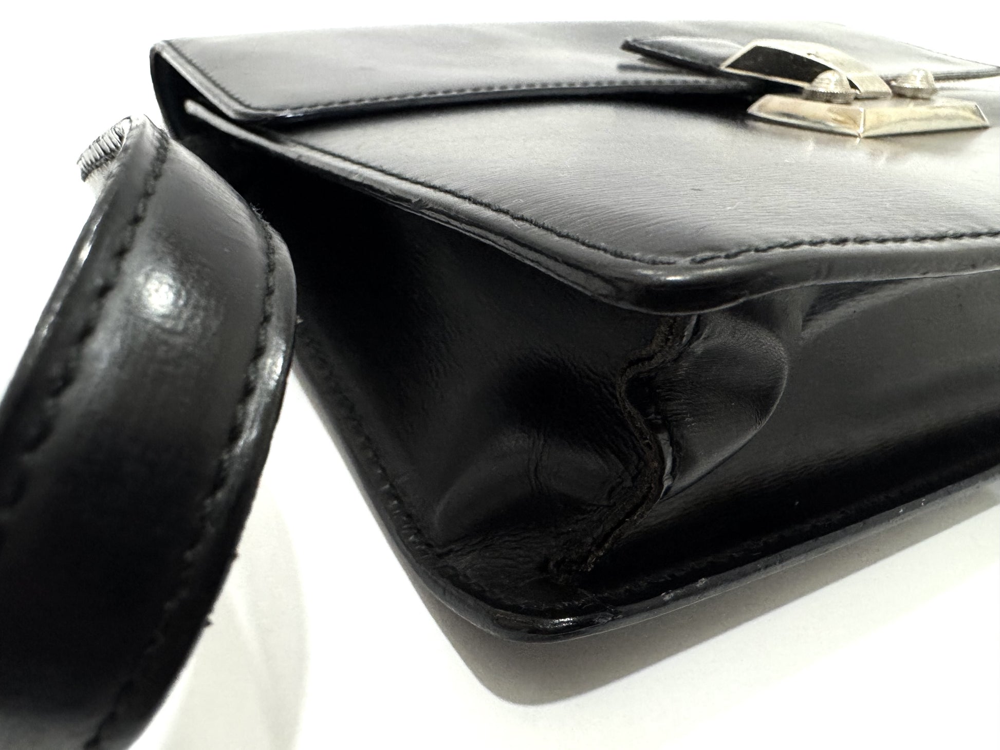 Cartier Leather Black Second Clutch Bag