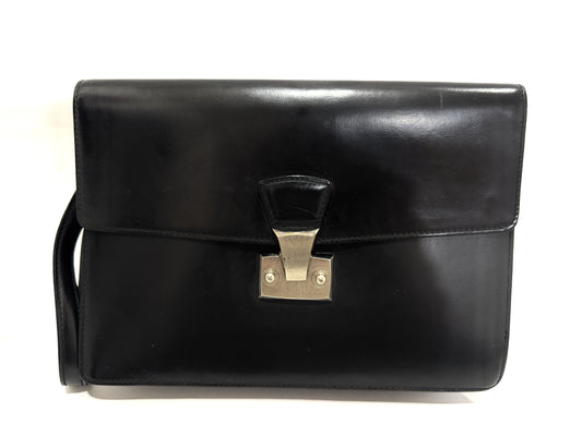 Cartier Leather Black Second Clutch Bag
