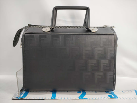 FENDI Zucca Handbag Leather/PVC Handbag