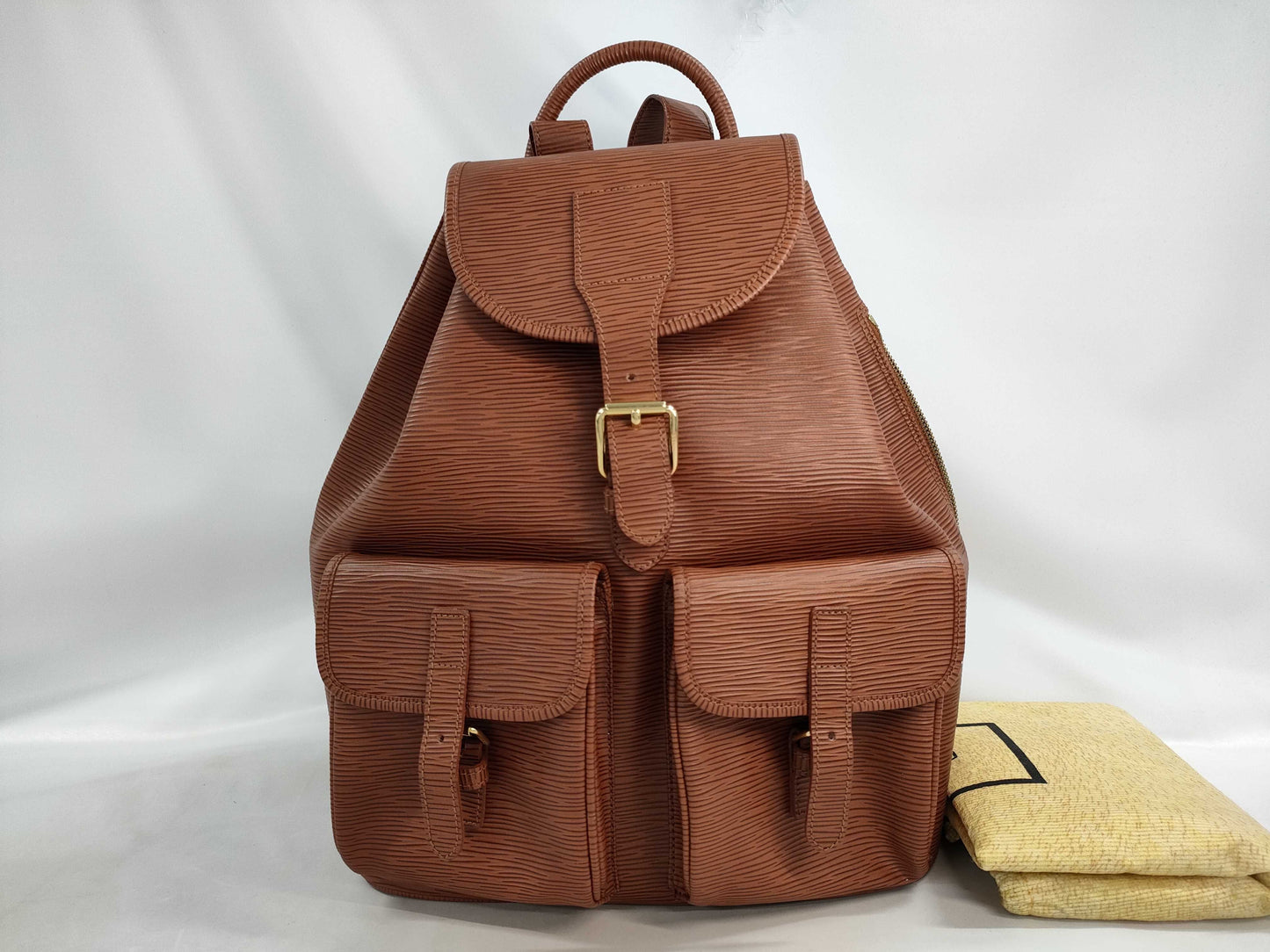 FENDI Leather Backpack Brown