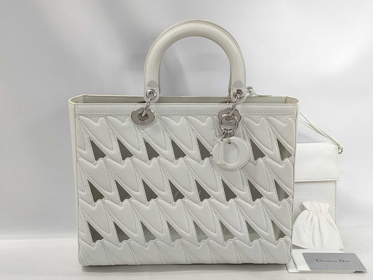 Dior Lady Dior White Handbag