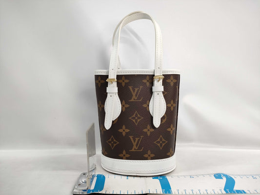 LOUIS VUITTON Monogram Nano Bucket Handbag