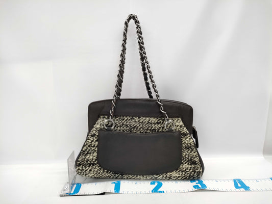 CHANEL 2.55/Matelasse Chain Shoulder Bag Leather Tweed Shoulder Bag