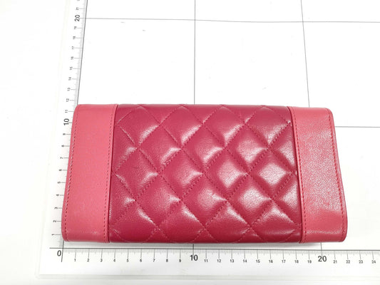 CHANEL Flap Long Wallet Pink 22818117 Wallet