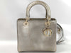 Dior Lady Dior Medium Gold Leather Handbag