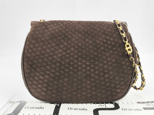 BALLY Quilted Cotton Shoulder Bag in Black
