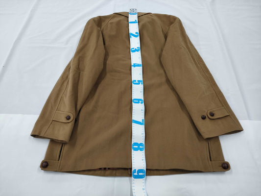 Burberry wool lined Nova check long coat, size 54