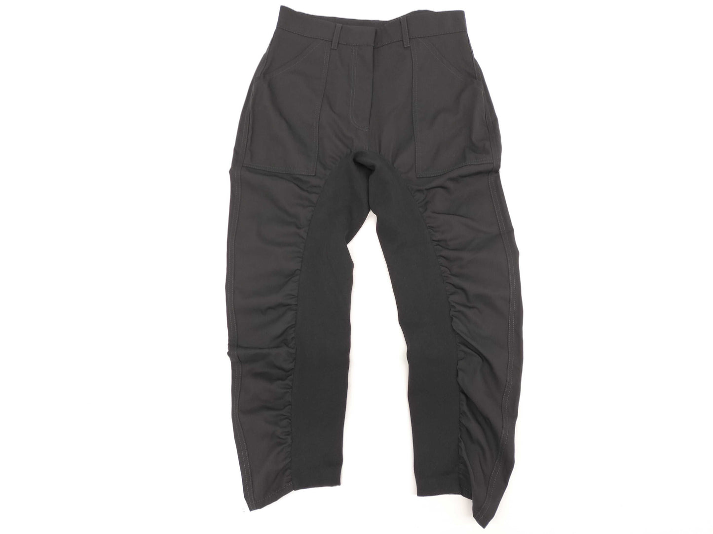 Stella McCartney Cropped Gathered Pants, Size 36