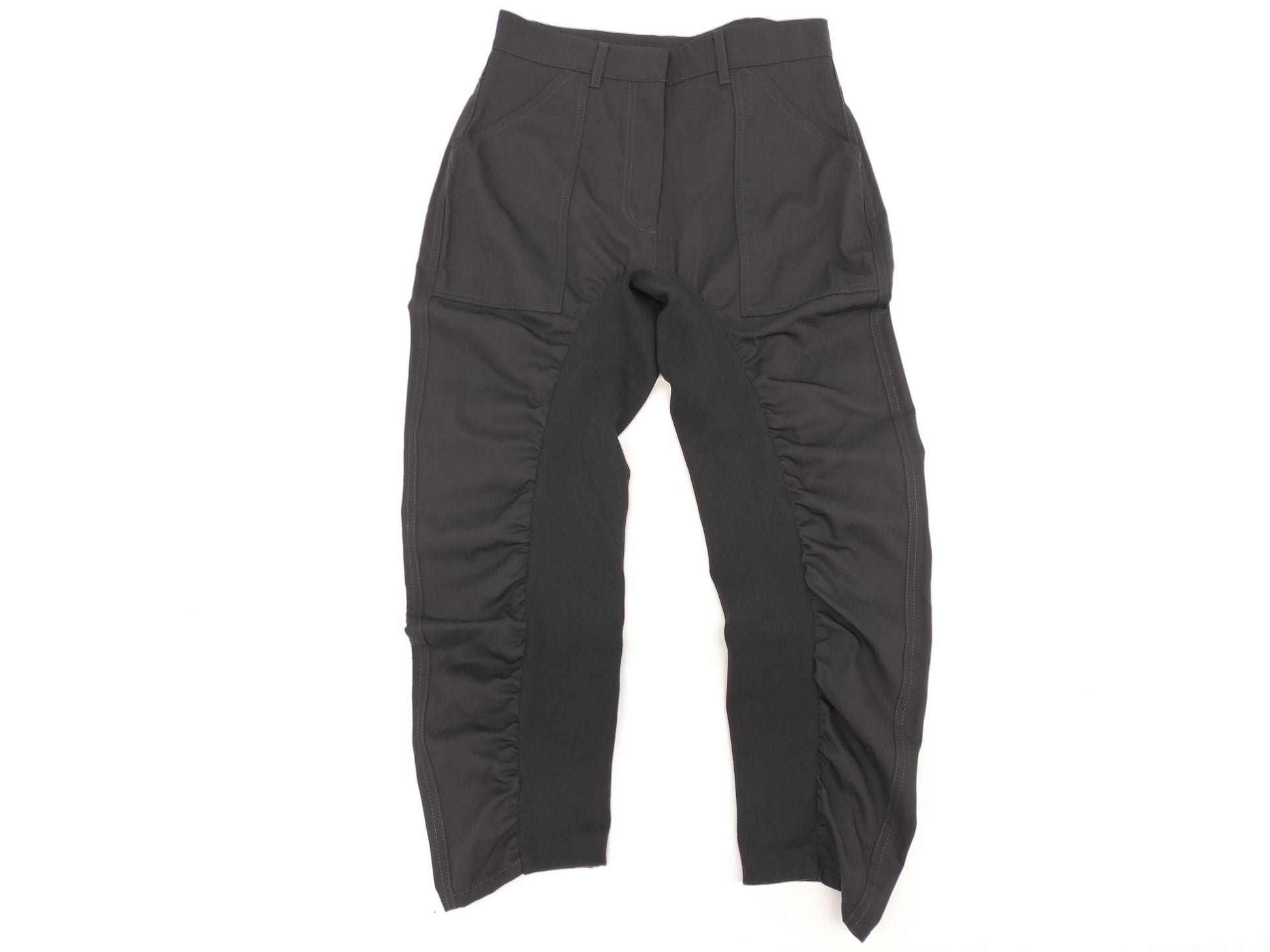 Stella McCartney Cropped Gathered Pants, Size 36