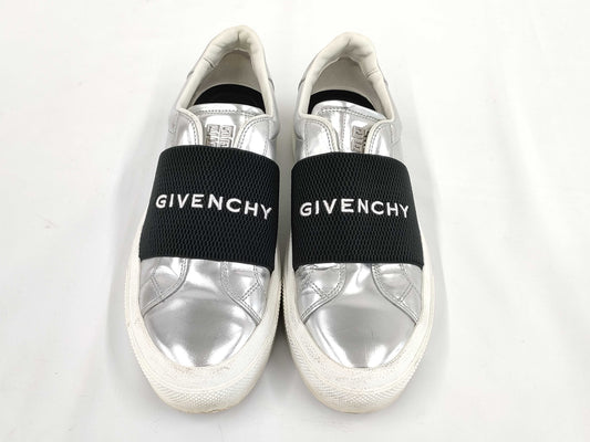 GIVENCHY Logo Metallic Low-Top Sneakers Size 39