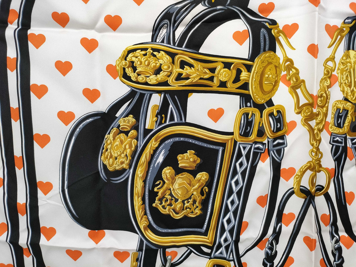 HERMES Carré 90 BRIDES de GALA LOVE Scarf Other Accessories