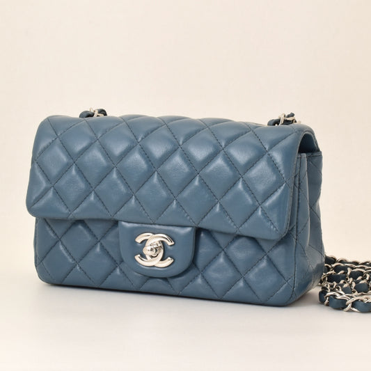 CHANEL Matelasse Minimato Chain Shoulder Bag, 20cm, Lambskin, with Sticker and Card