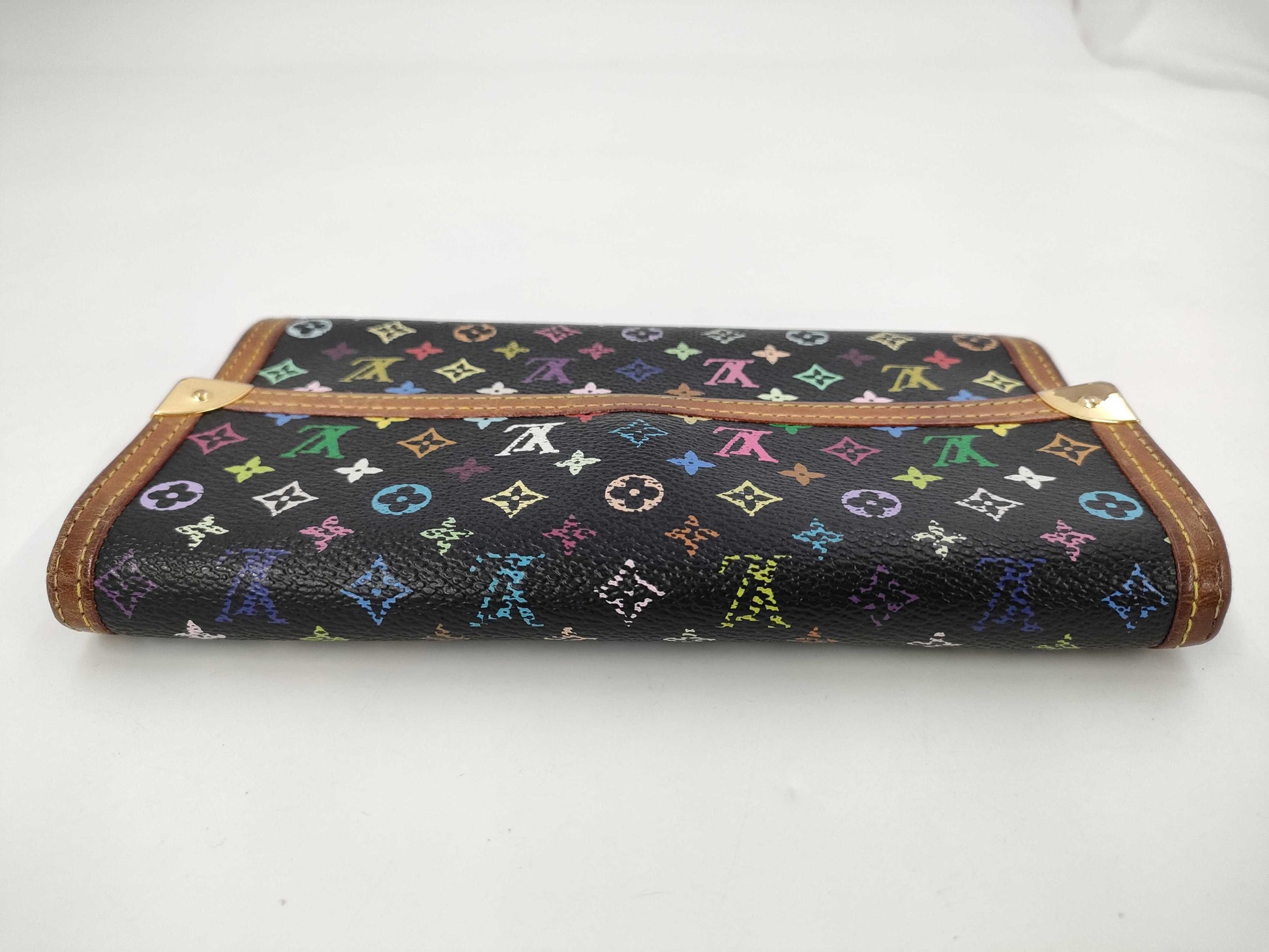 LOUIS VUITTON Vuitton Multicolor Porto Tresol International M92658 TH0046 Wallet