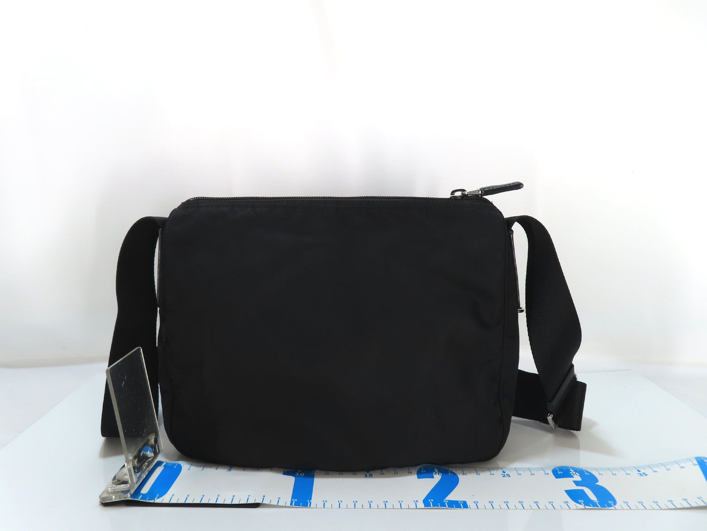 PRADA Nylon Shoulder Bag Black Handbag