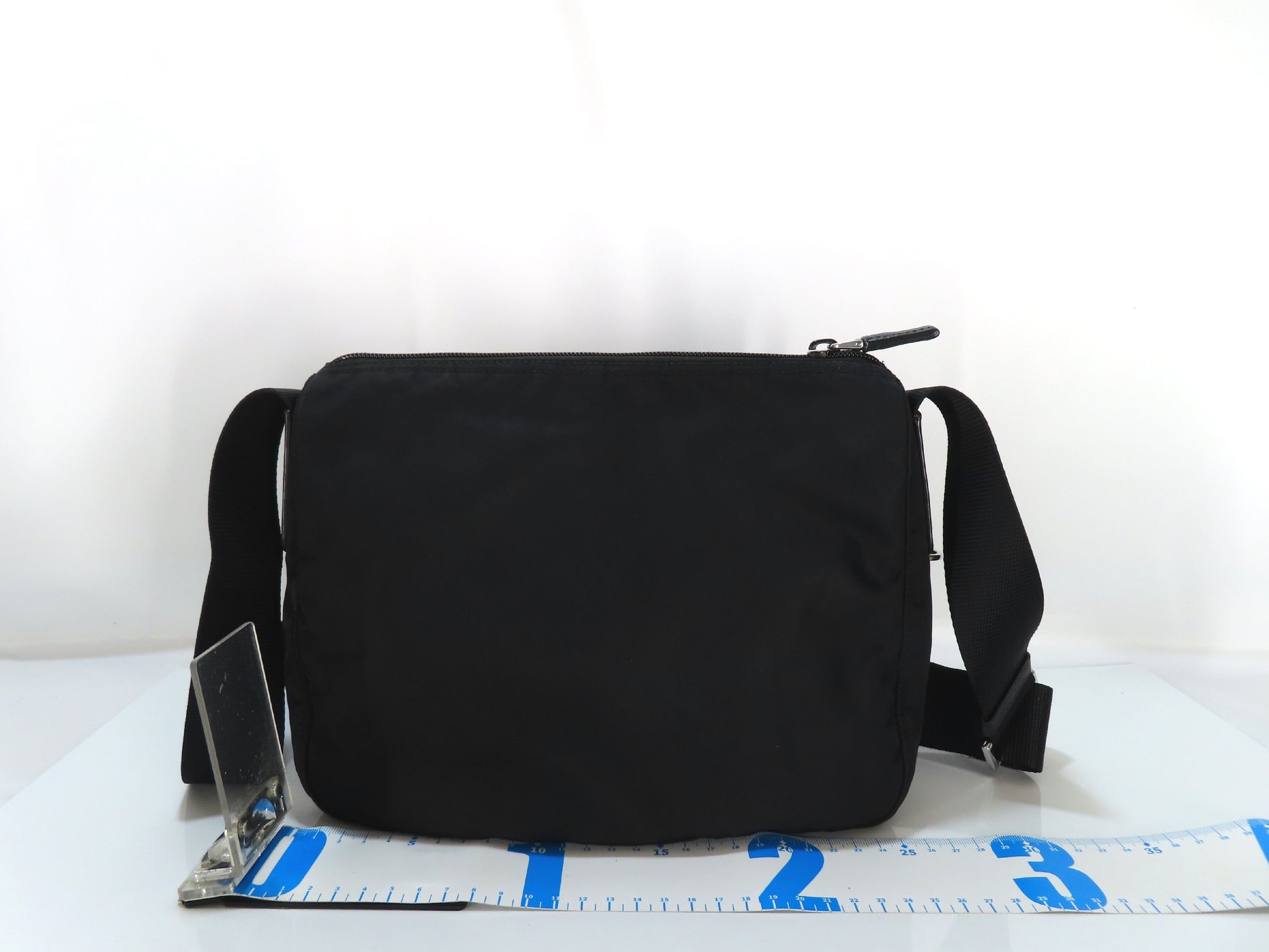 PRADA Nylon Shoulder Bag Black Handbag
