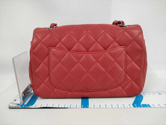 CHANEL Mini Matelasse 20 Red Shoulder Bag