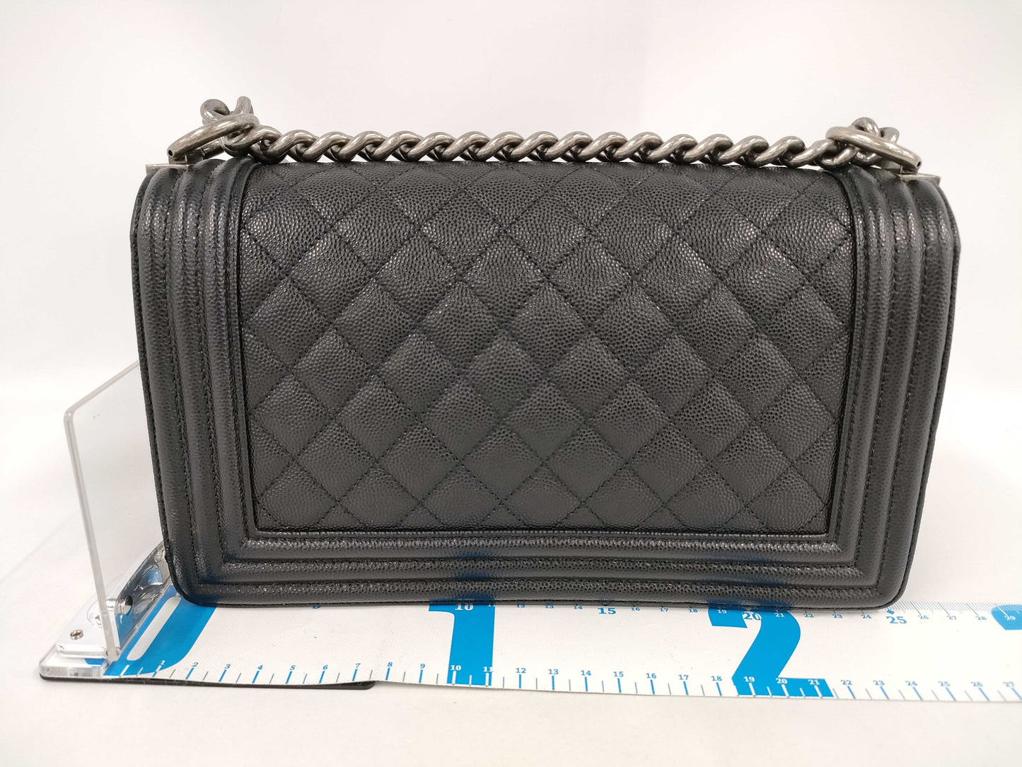 CHANEL Boy Chanel Coco Mark Caviar Leather Chain Shoulder Bag, No. 29