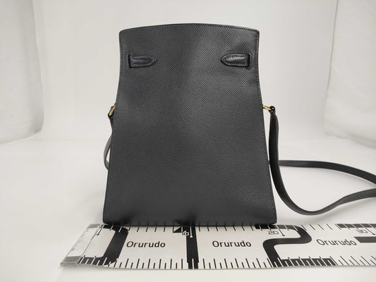 HERMES Kelly Sport Navy Gold Fittings Shoulder Bag