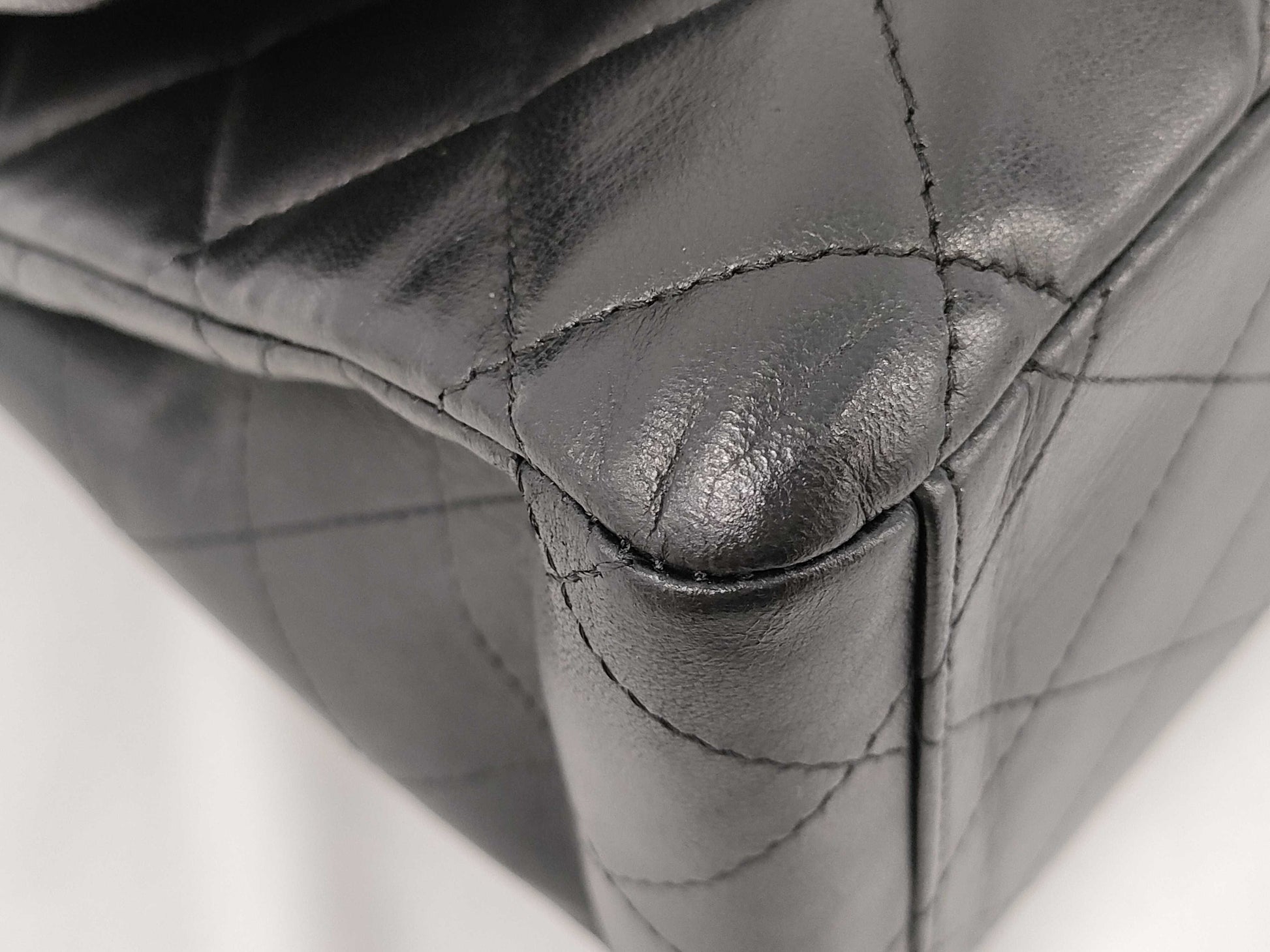 CHANEL Lambskin Matelasse Maxi Shoulder Bag