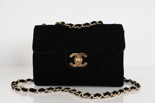 CHANEL Turnlock Velor Chain Shoulder W30 3rd Generation Shoulder Bag