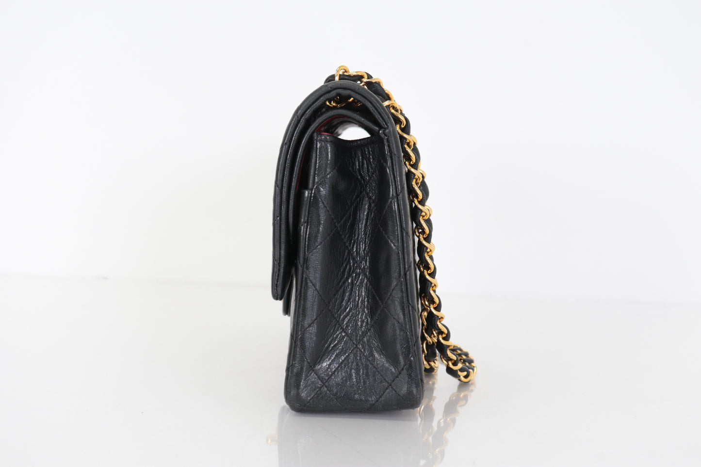 CHANEL W Flap 25 Ram Chain Shoulder 4th Shoulder Bag