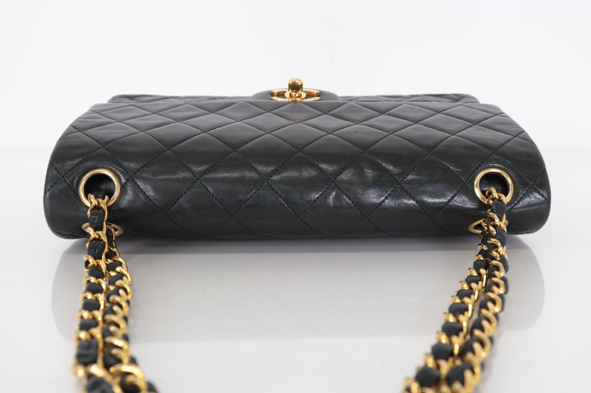 CHANEL W Flap 25 Ram Chain Shoulder 4th Shoulder Bag