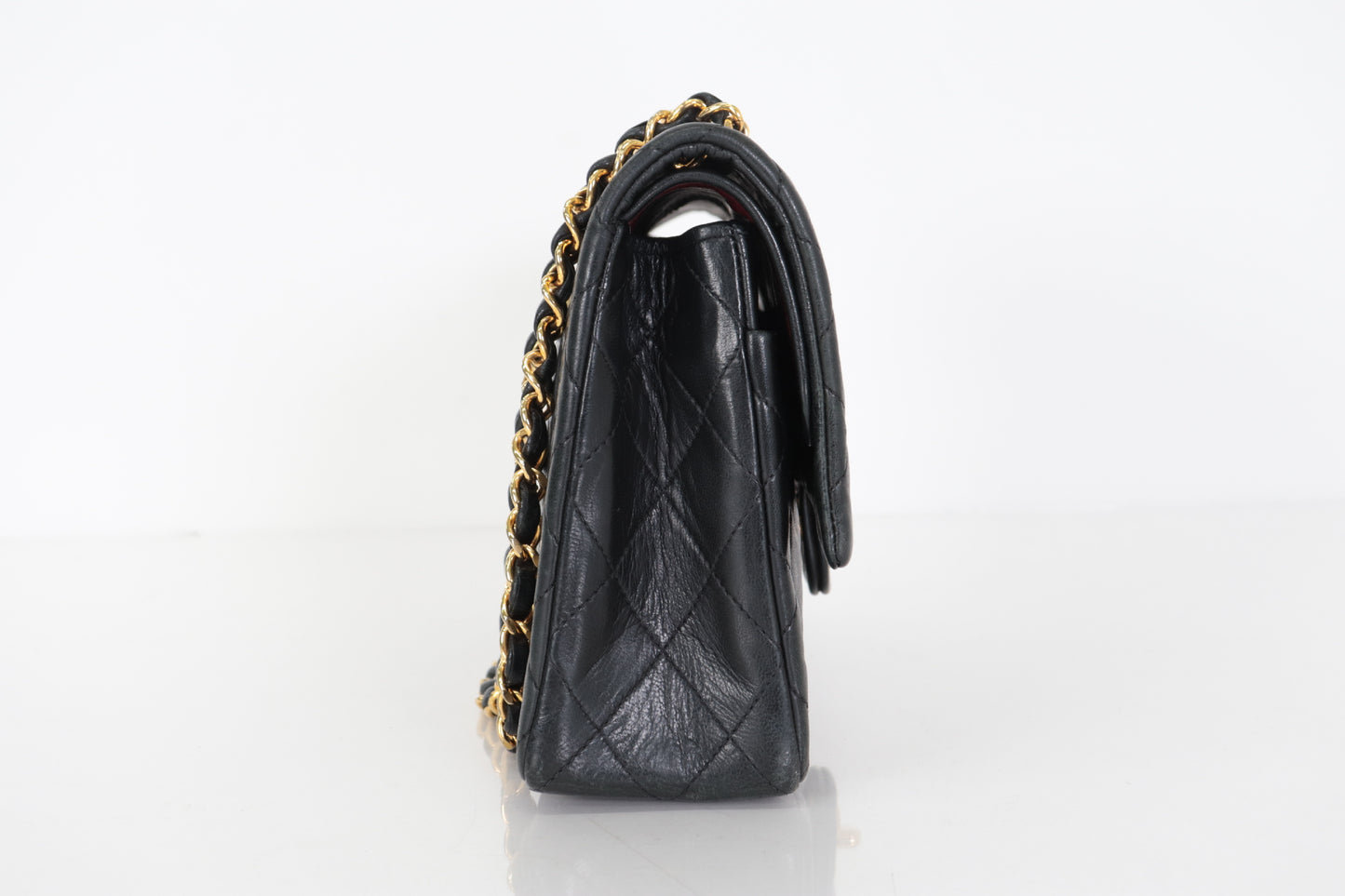 CHANEL W Flap 25 Ram Chain Shoulder 4th Shoulder Bag