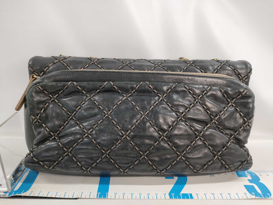 CHANEL X2 CHANEL Matelasse Lambskin Handbag with Chain Shoulder Bag, Black