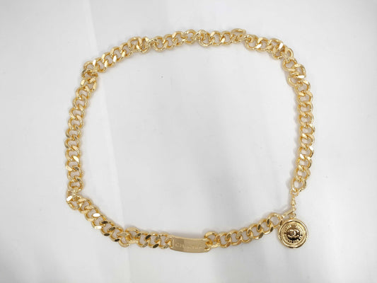 CHANEL Chain Belt Cambon Cocomark Gold Belt