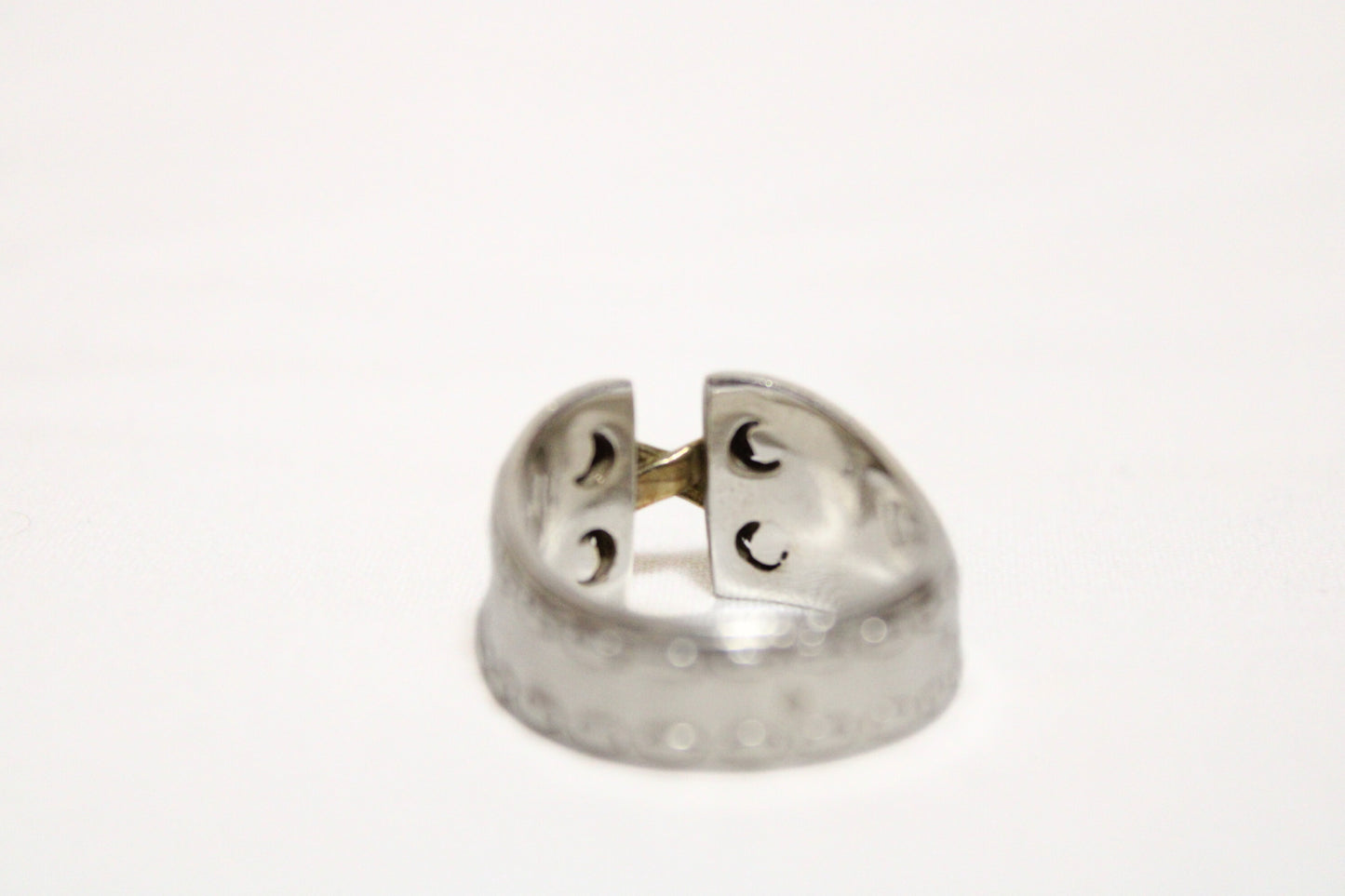 HERMES Mexico Ring, 925 Sterling Silver and 750 Gold, #53