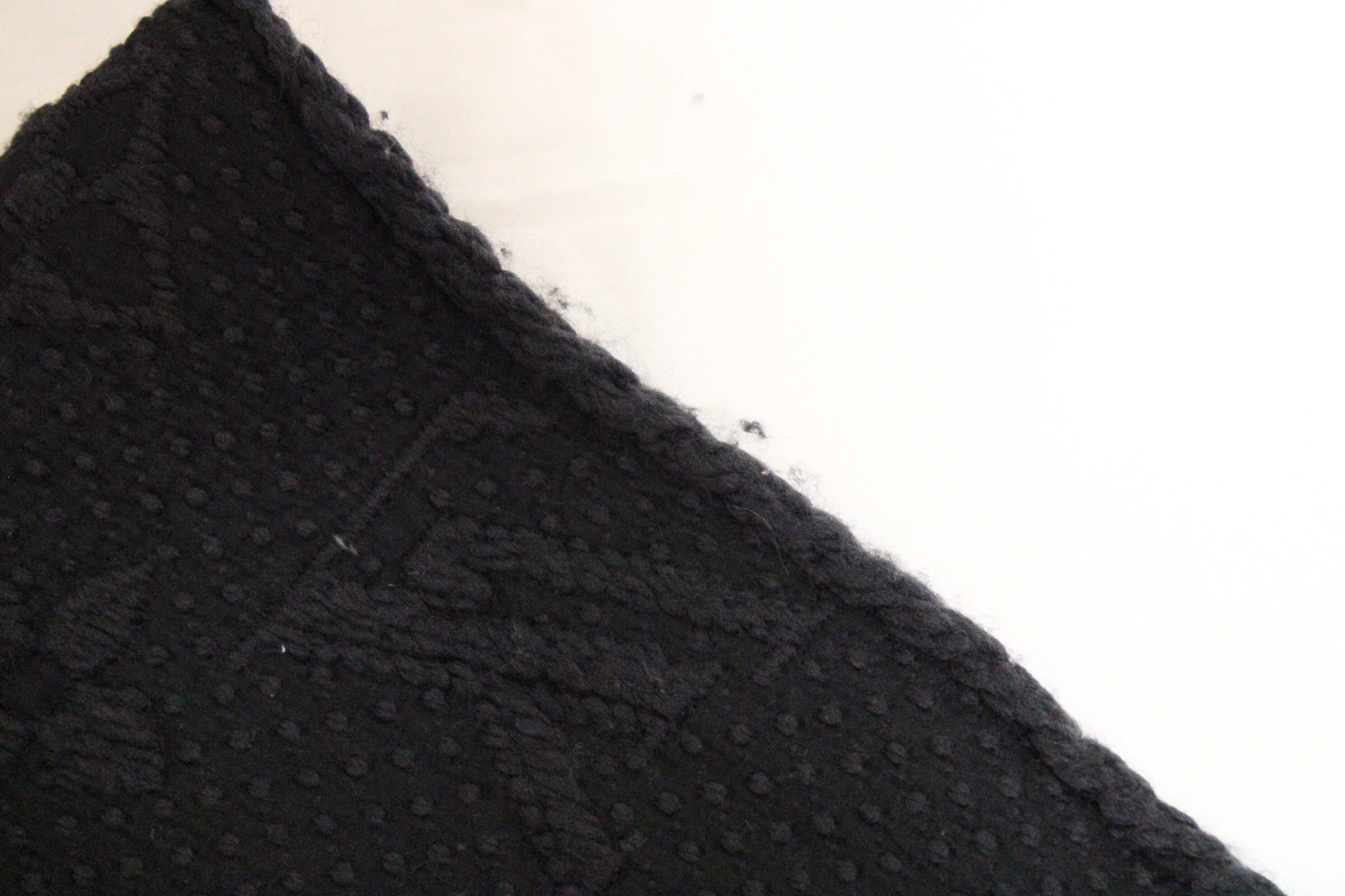 LOUIS VUITTON Vuitton Echarpe Logomania Muffler Wool Silk Black Muffler
