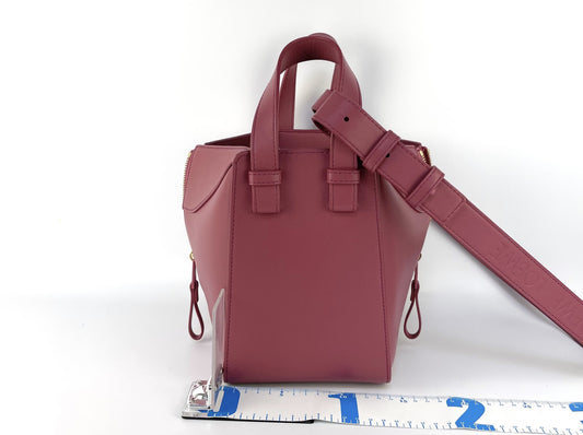 LOEWE Hammock Compact Plumrose Pink 2-Way Handbag Shoulder Bag