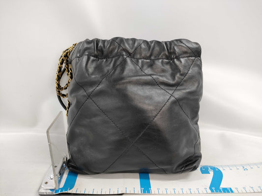 CHANEL Chanel 22 Black Random Plate AS3980 Shoulder Bag