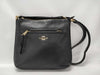 COACH F34323 Leather Shoulder Bag Black Shoulder Bag