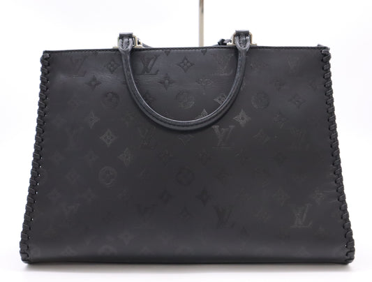 LOUIS VUITTON M54147 Monogram Verly Zip Tote Noir Cadena Key x2 Crochette with Shoulder Strap and Storage Bag RFID Responsive Tote Bag