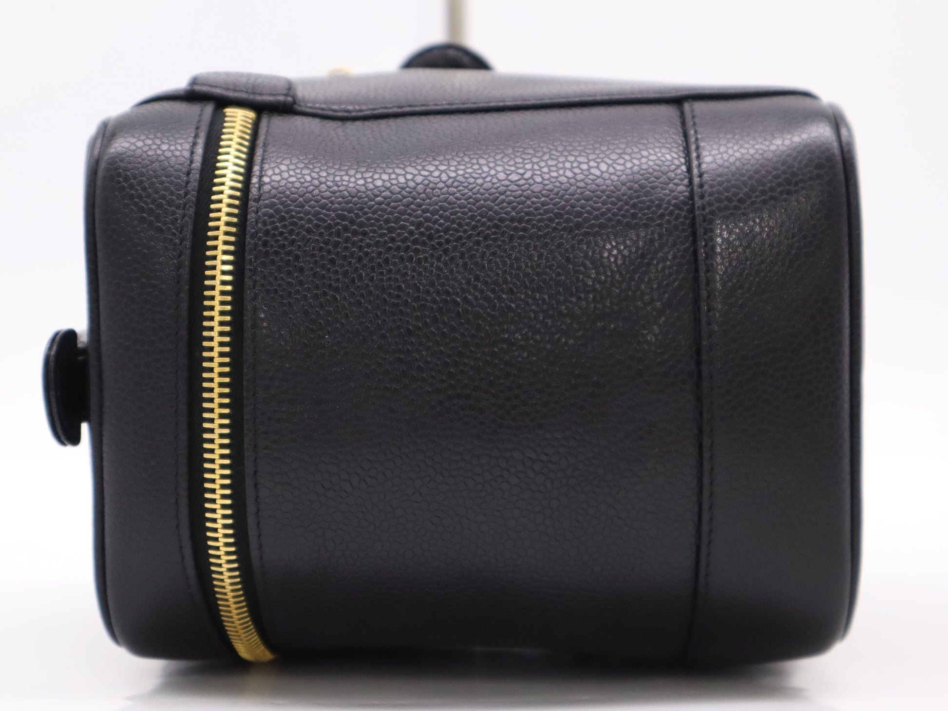CHANEL Caviar Skin Vanity Black Card 4201305 Pouch