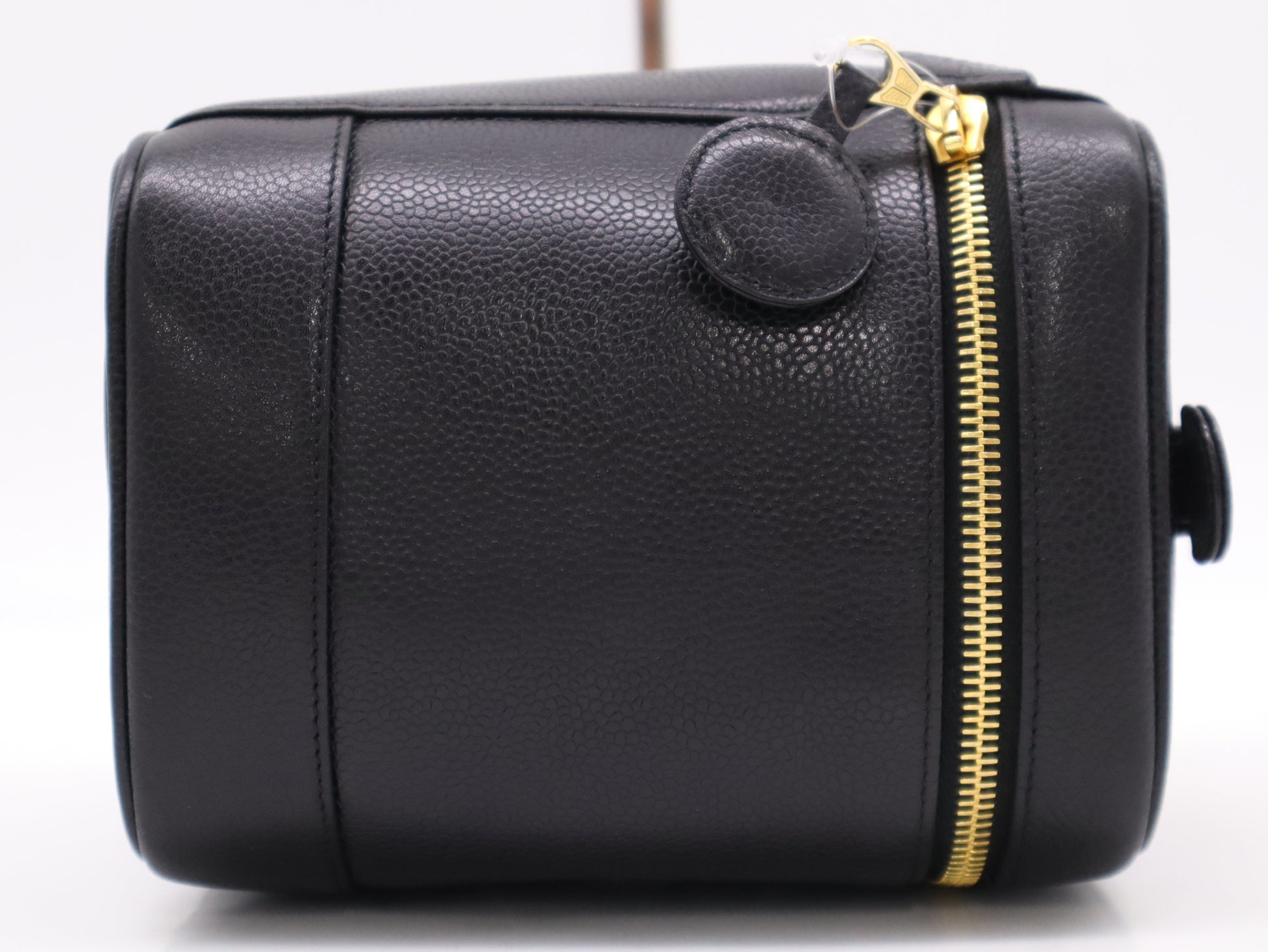 CHANEL Caviar Skin Vanity Black Card 4201305 Pouch