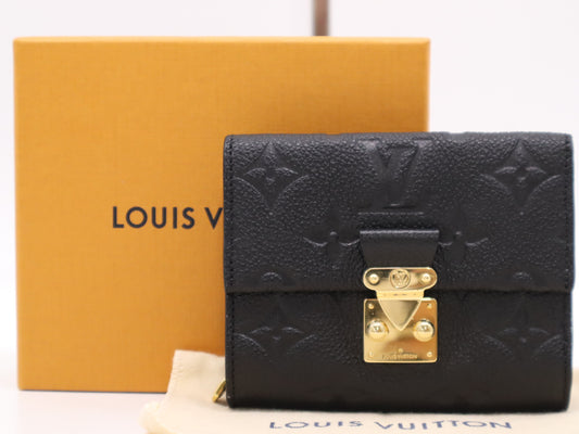 LOUIS VUITTON Unplanted Portefeuil Metis Noir Compact Wallet with Storage Bag