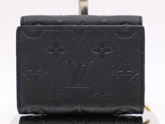 LOUIS VUITTON Unplanted Portefeuil Metis Noir Compact Wallet with Storage Bag
