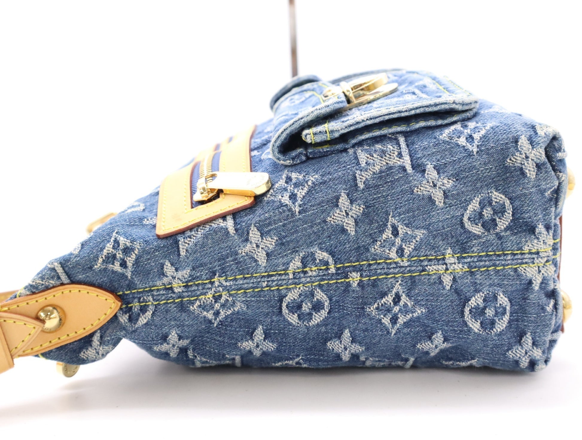 LOUIS VUITTON M95049 Baggy PM Blue Shoulder Bag with Dust Bag