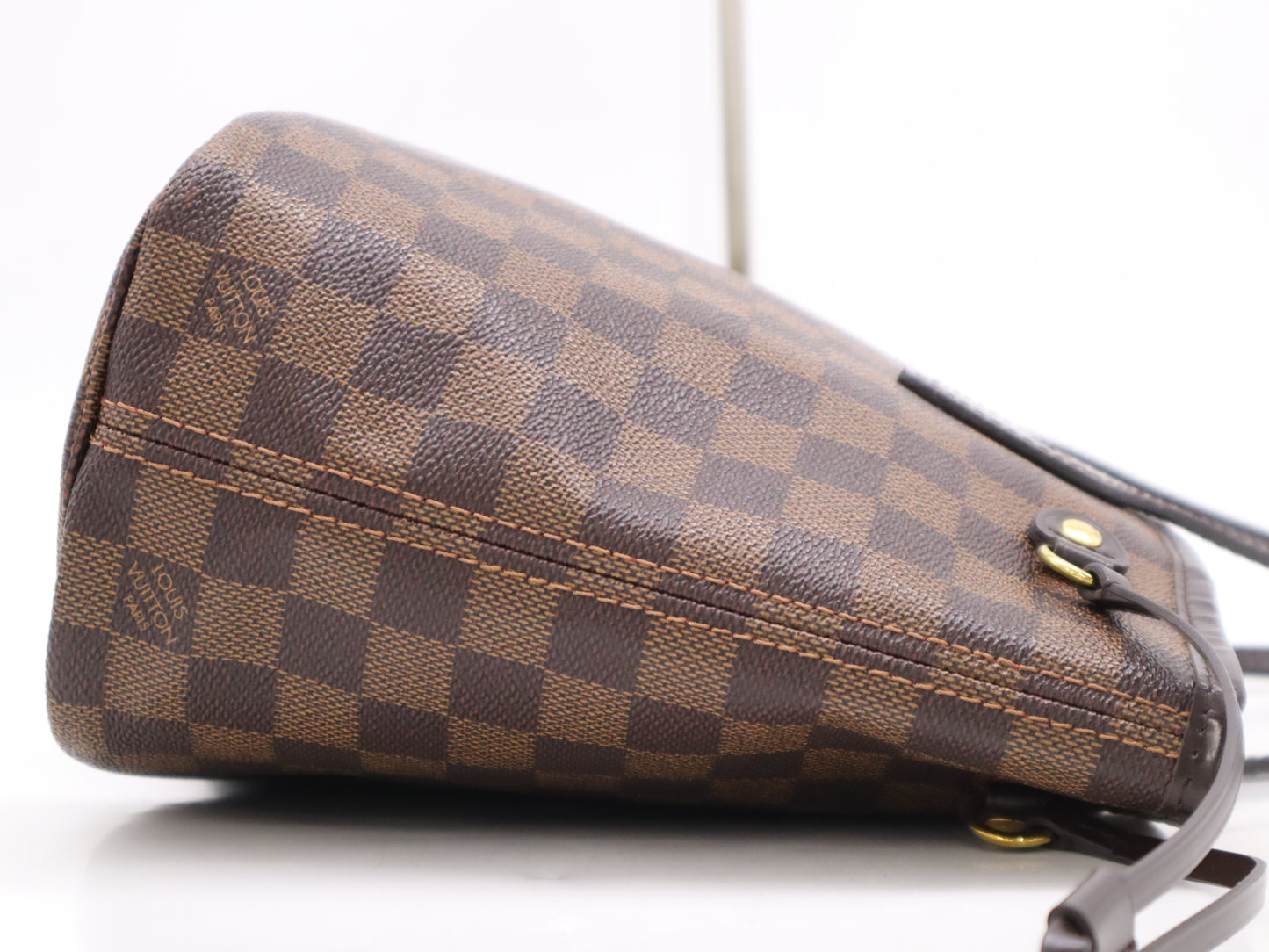 LOUIS VUITTON N41359 Damier Neverfull PM Tote Bag with Pouch