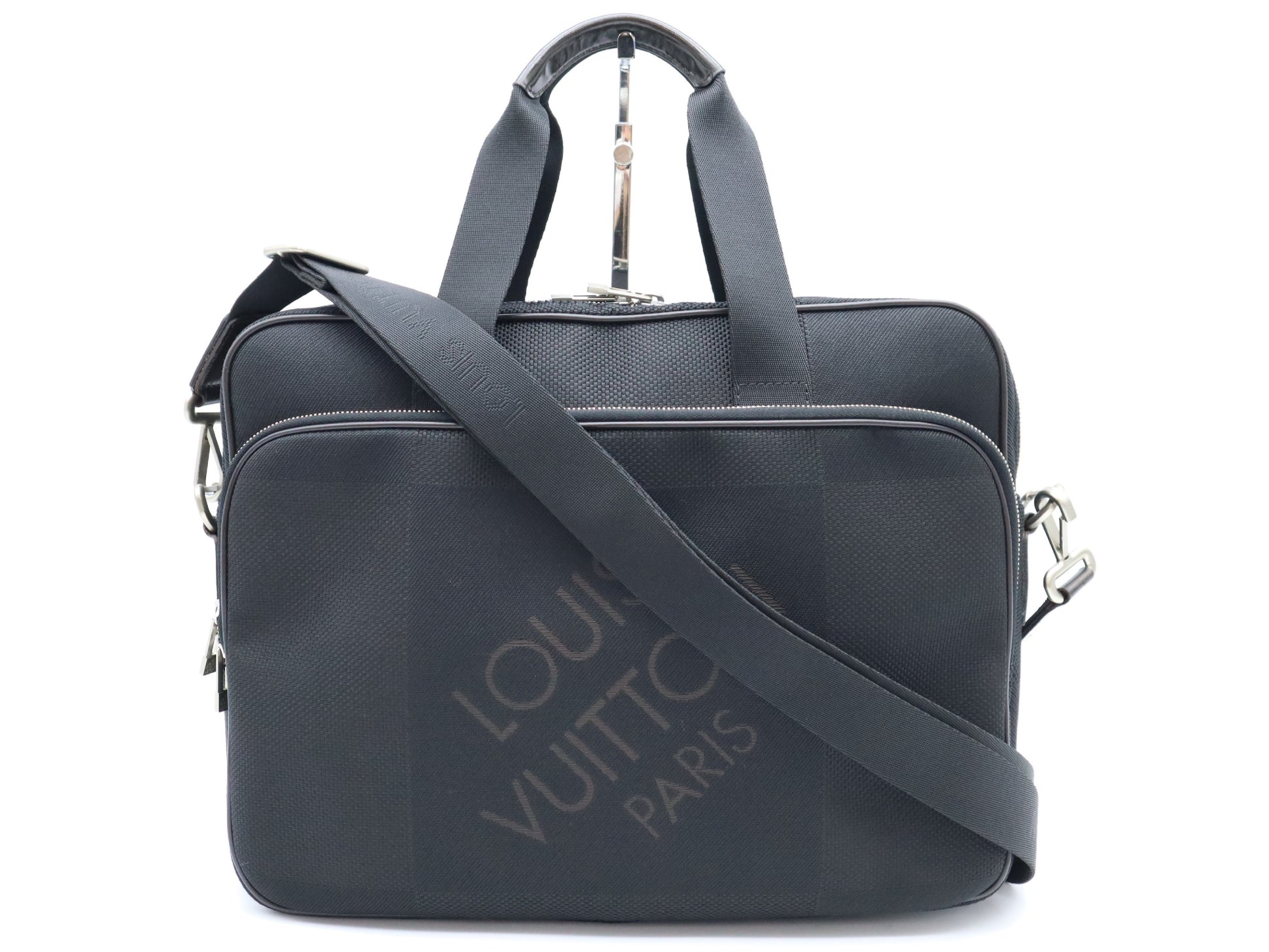 LOUIS VUITTON N58038 Associe PM Noir Business Bag with Shoulder Strap