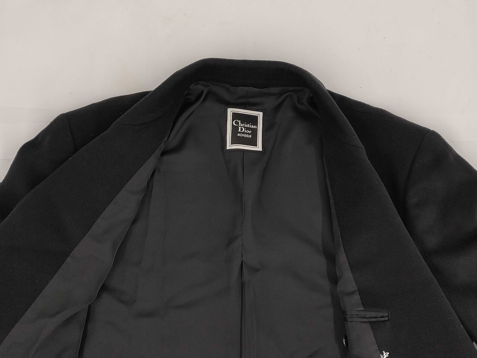 Dior MONSIEUR Cashmere Black Coat Size: M