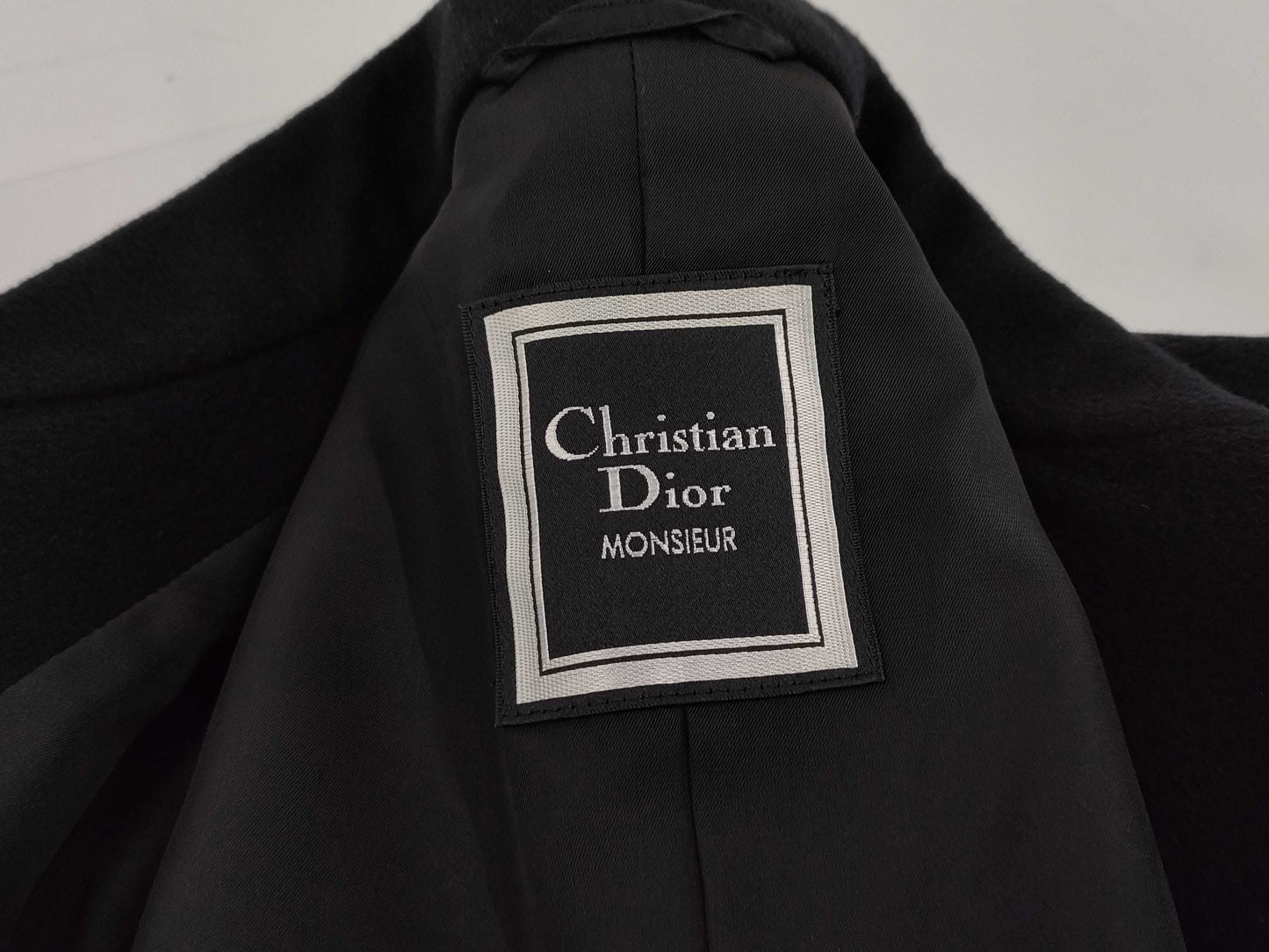 Dior MONSIEUR Cashmere Black Coat Size: M
