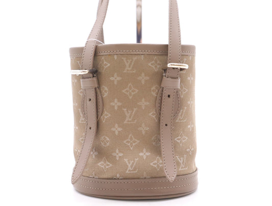 LOUIS VUITTON M92145 Little Bucket Taupe Handbag