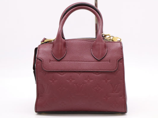 LOUIS VUITTON M43218 Empreinte Pont Neuf Mini Raisin Handbag with Shoulder Strap