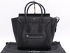 CELINE Leather Luggage Micro Shopper Black Tote Bag with Dust Bag