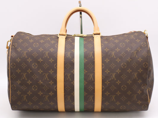 LOUIS VUITTON M41416 Monogram Keepall Bandouliere 50 Boston Bag with Shoulder Strap and Dust Bag
