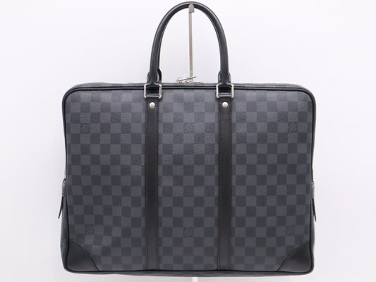 LOUIS VUITTON N41125 Graphite Porte Document Voyage Business Bag