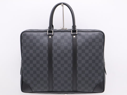 LOUIS VUITTON N41125 Graphite Porte Document Voyage Business Bag
